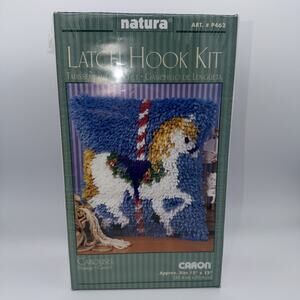 Caron Carousel Latch Hook Kit #P462 Merry Go Round Horse 12 X 12 New Sealed